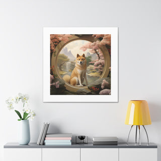 Zen Shiba Oasis Print