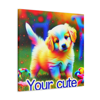 "Cuddly Canine Couture: The Adorable Adventures of Your Cute Pup"- Canvas