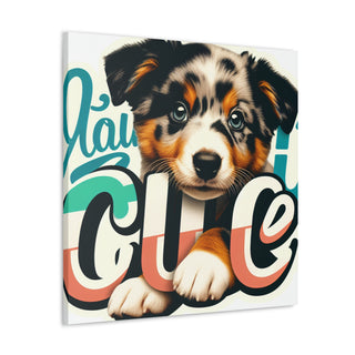 "Cuddly Canines: Your Cute Pup Adventure"- Canvas